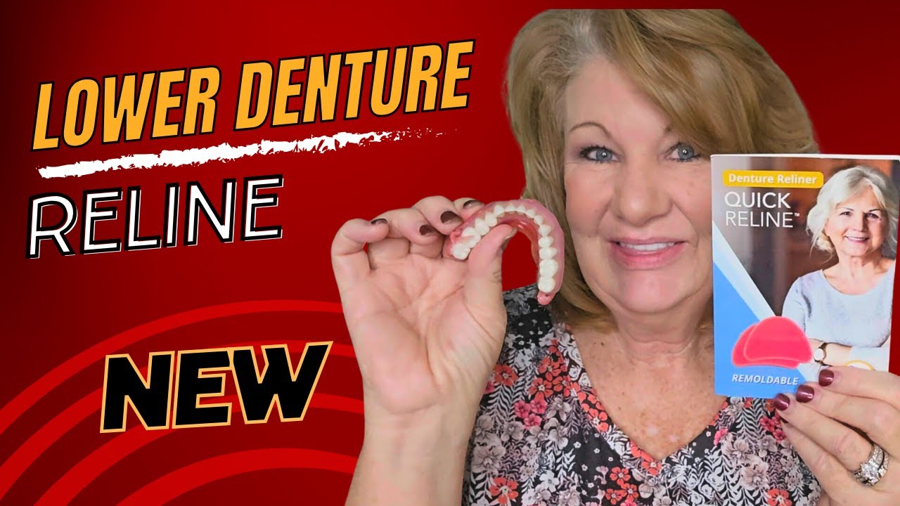 How To Reline Your Lower Denture  NEW PRODUCT from Easy Denture