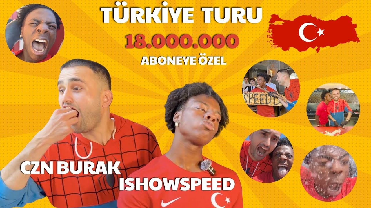 ISHOWSPEED TÜRKİYE TURU ( CRAZY TURKEY ) 18.000.000 ABONEYE ÖZEL@IShowSpeed