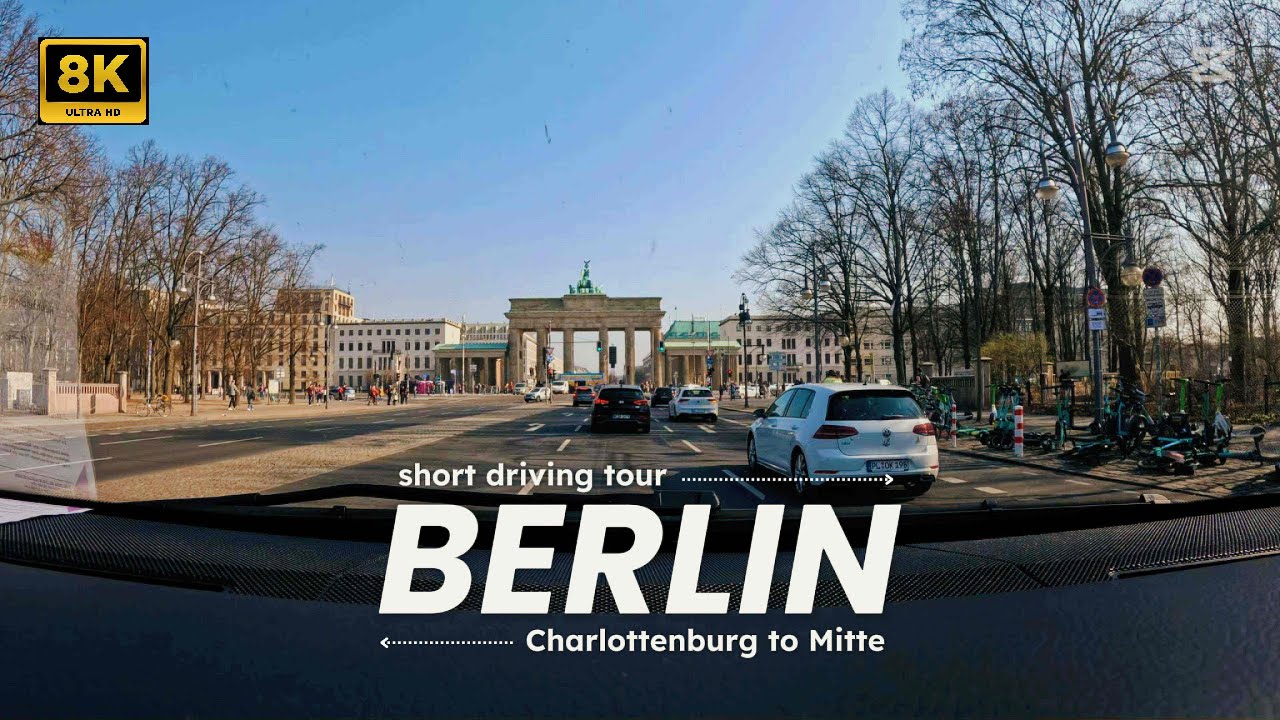 Berlin in Motion | Short Driving Tour in 8K 🚘🎥| #berlin #germany #travel
