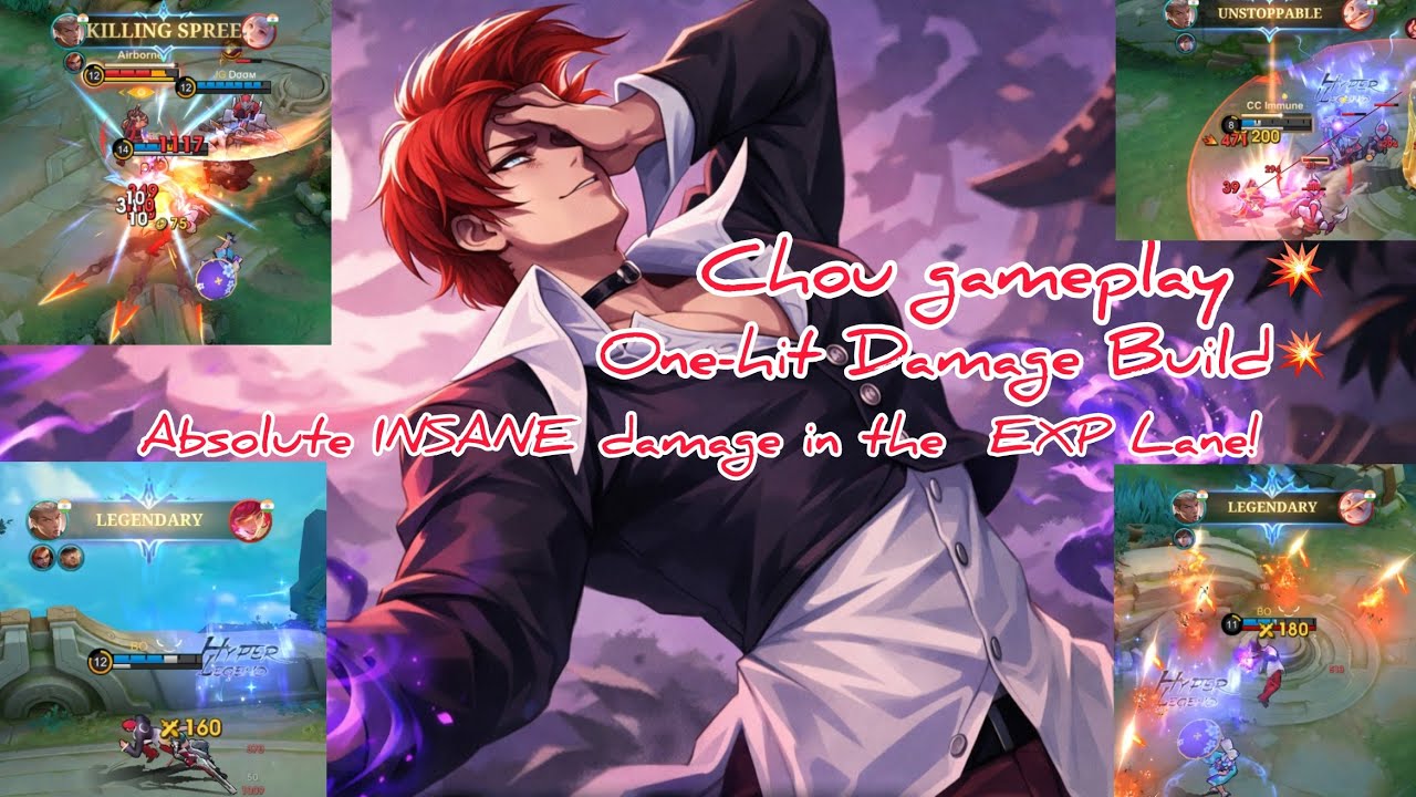 🔥CHOU x IORI YAGAMI⚡️Unstoppable,One-Hit Build Delete Gameplay #mobilelegend #Chou #mlbb #manipur
