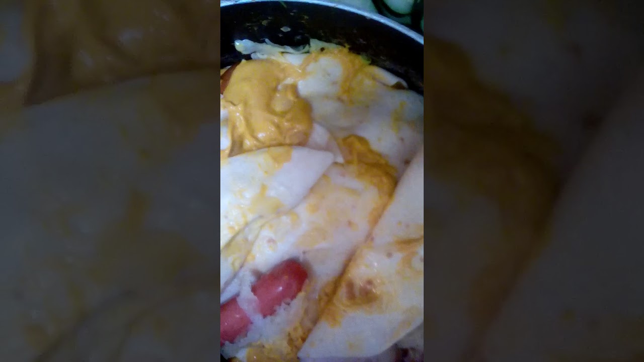 Scared in the kitchen/ . Taco surprise with Hot Dogs