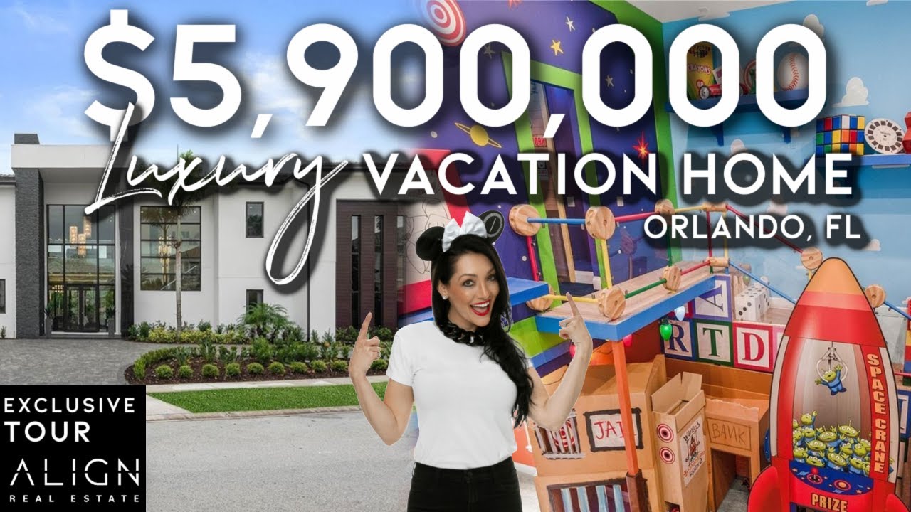 $6 MILLION DOLLAR ORLANDO VACATION MANSION TOUR | Reunion Resort, Florida