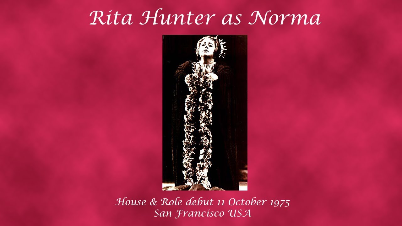 Rita Hunter as Bellini's Norma San Francisco 11/10/75 #ritahunter #soprano #dramaticsoprano #opera