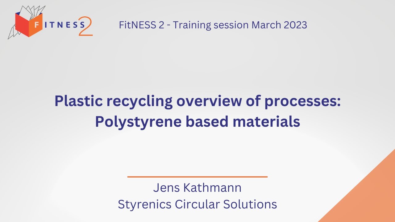 Plastic recycling overview of processes: Polystyrene based materials