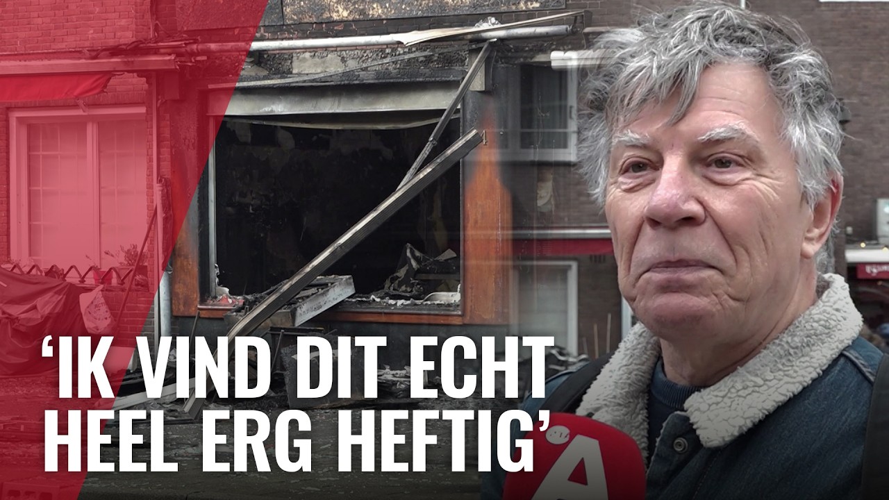 Winkel volledig verwoest door explosie in Maasstraat