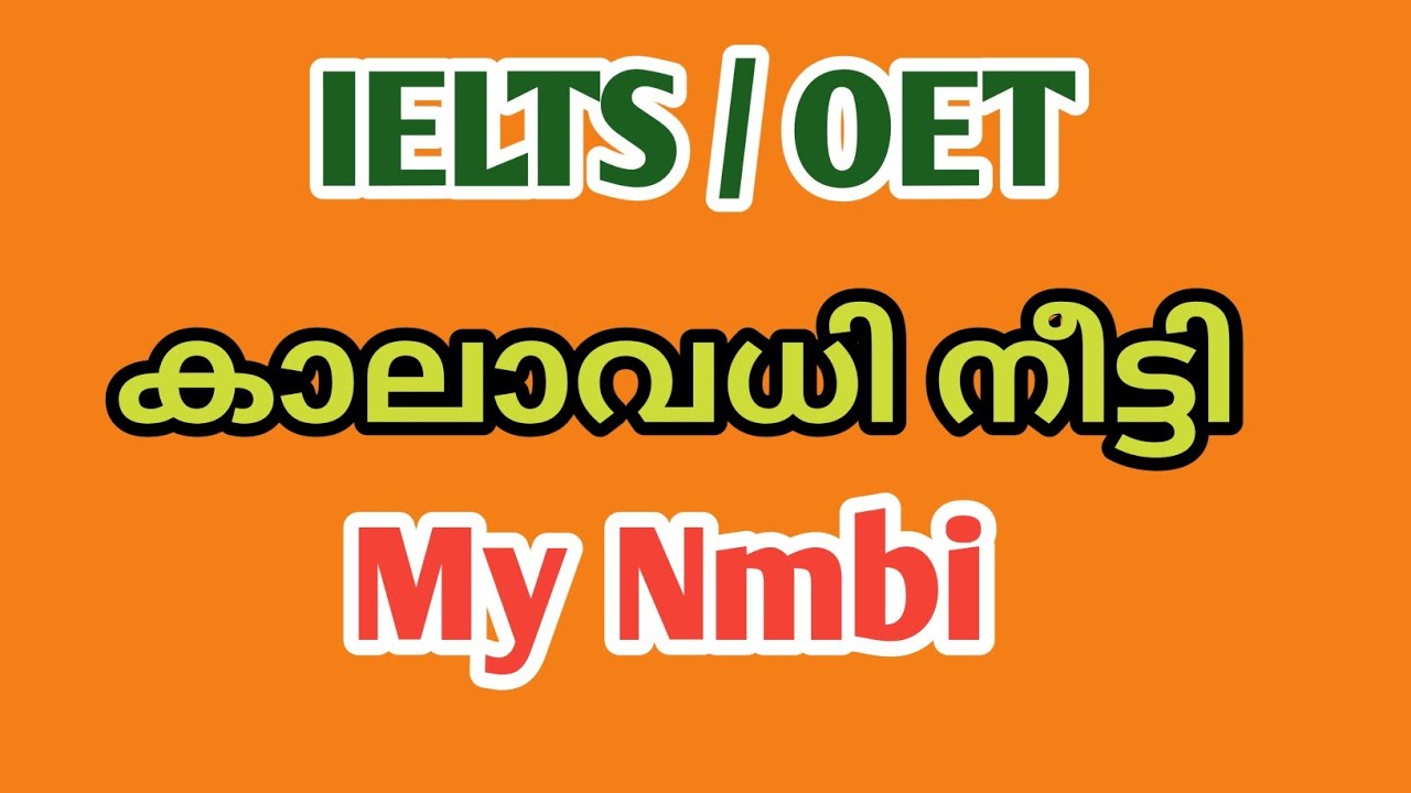 NMBI to extend validity for IELTS /OET