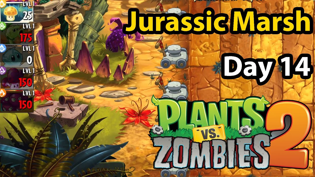 Plants vs. Zombies 2 | Jurassic Marsh Day 14