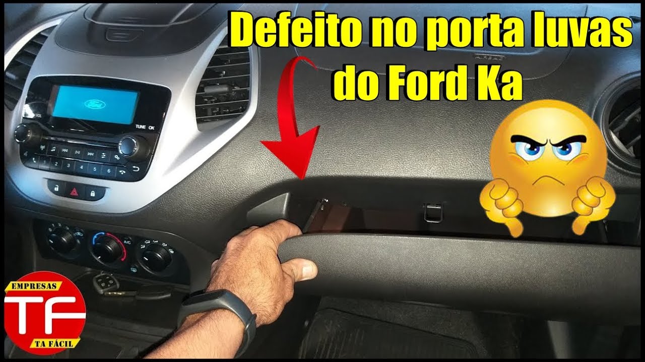 Defeito na luz de cortesia do porta luvas Novo Ford Ka