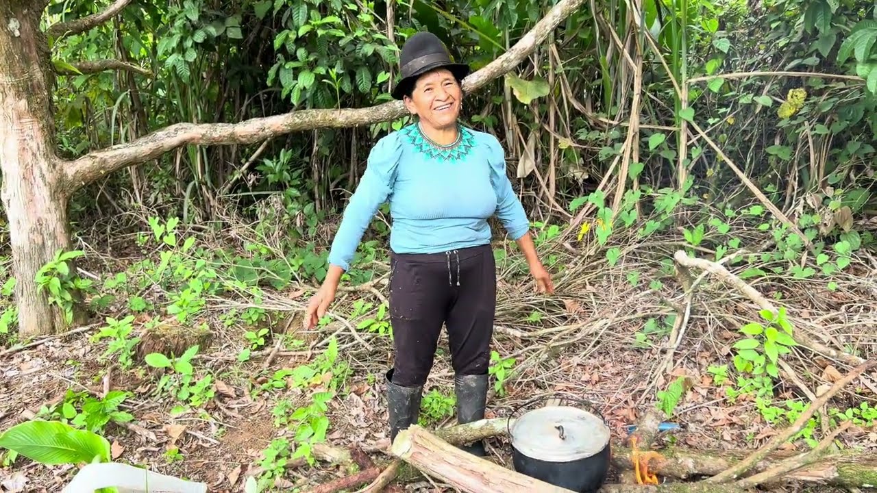 Rico almuerzo preparado en el campo | Doña Delfina