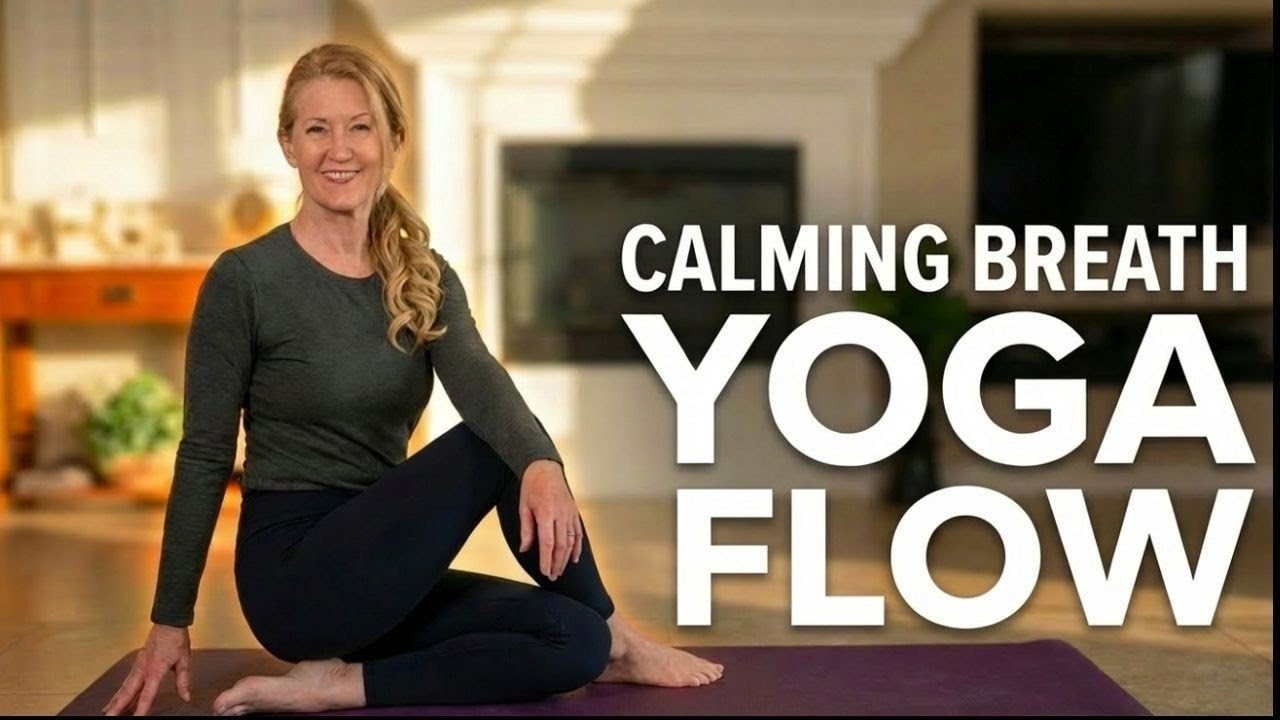 Breathwork Yoga for Energy & Calmness | Gentle Stretching for All Levels