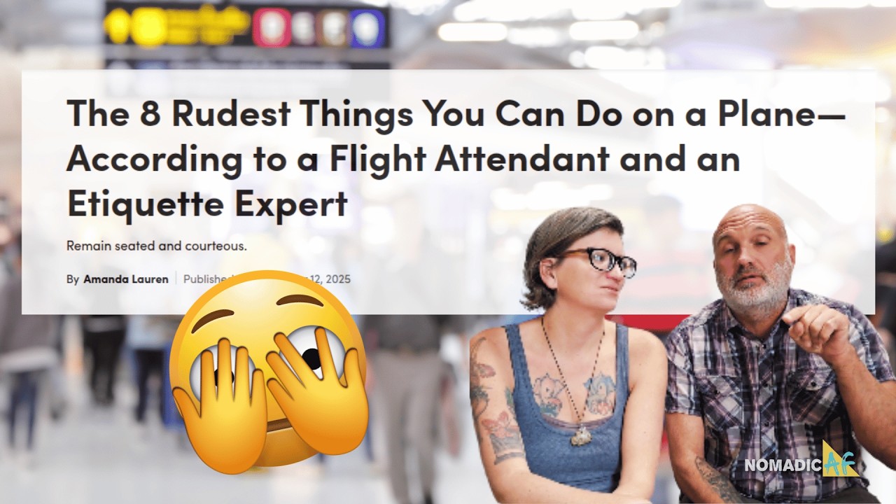 Americans React to Airplane Etiquette | 8 Rudest Things on a Plane