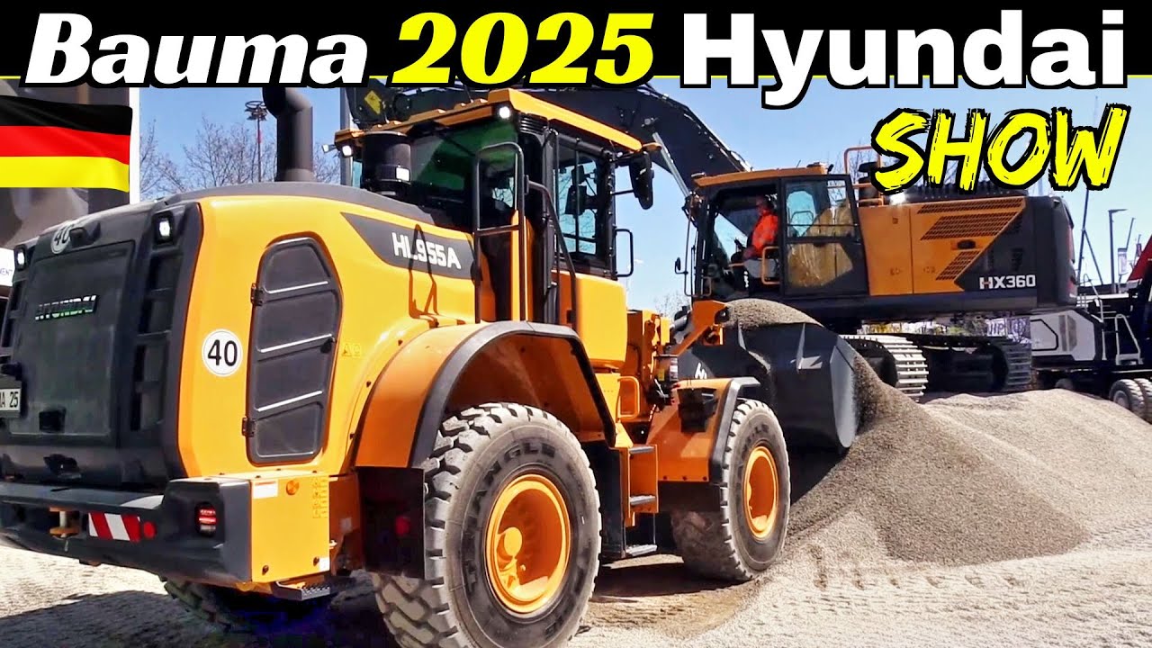 Hyundai Construction Equipment at Bauma 2025, Full Show at Messe München, HW155H Hydrogen Excavator