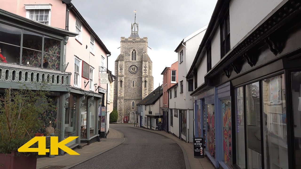 Diss Walk: Town Centre【4K】