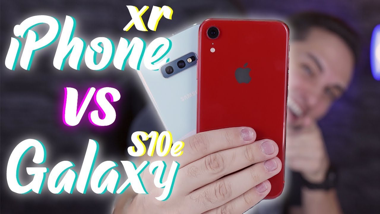 iPhone XR vs Galaxy S10E! QUAL O MELHOR? QUAL EU COMPRARIA? (Comparativo de CÂMERAS, BATERIA, JOGOS)