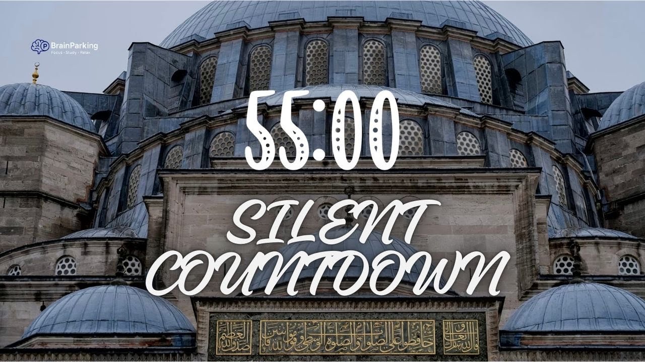 55 Minute Silent Countdown 4K