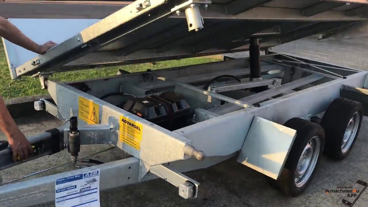 3-Way Dual Axle Tipper Trailer | 10.5 x 5.6 FT Hydraulic Tip