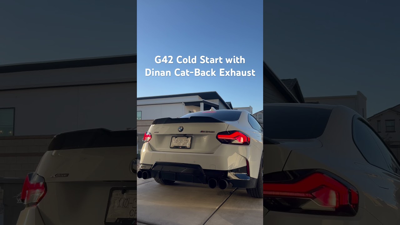 M240i / G42 Cold Start with Dinan Axle-Back Exhaust