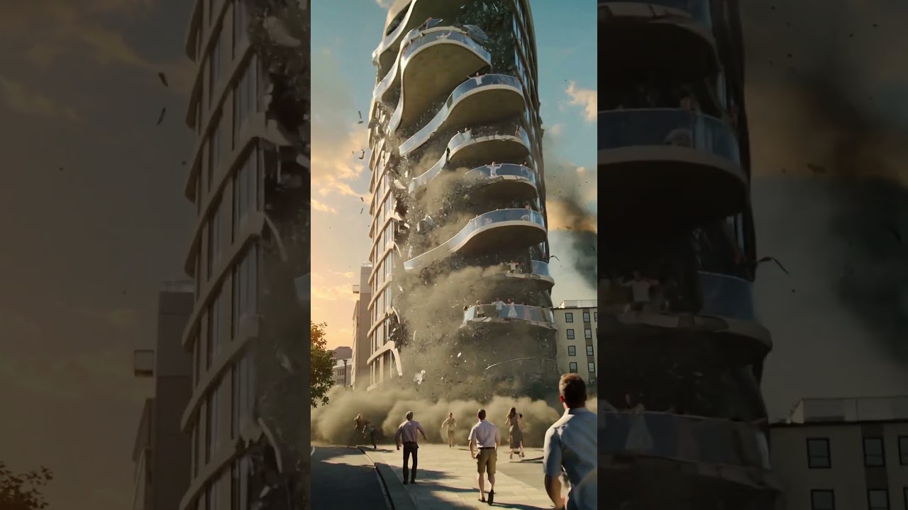 🏙️ &ldquo;5 Seconds Before Collapse &mdash; City in Total Shock!&rdquo; #trending #usa #shorts