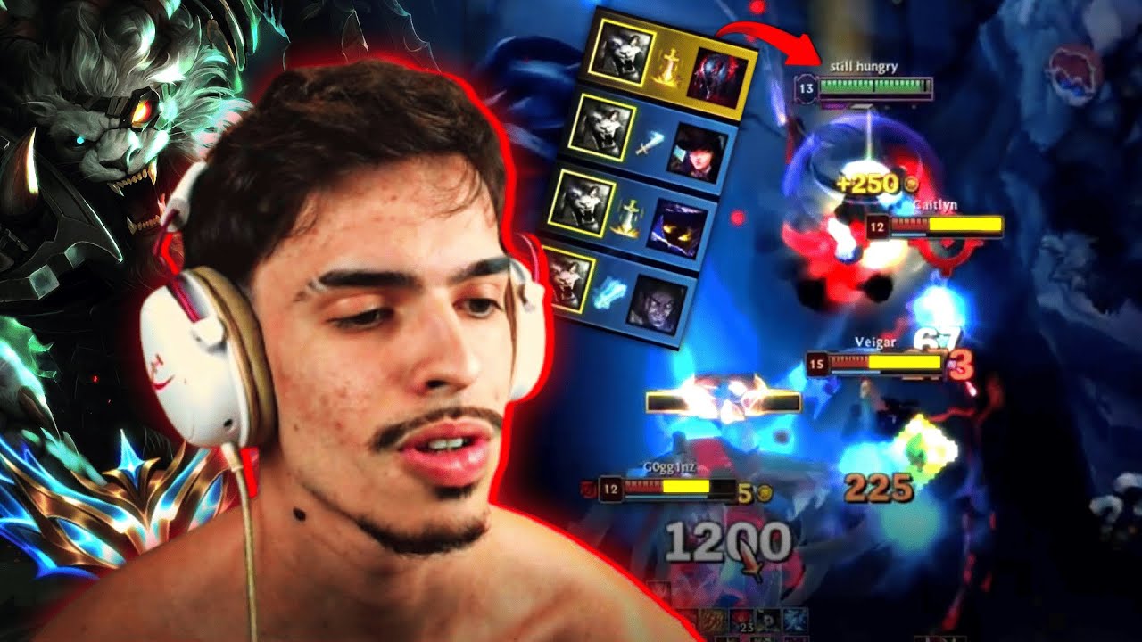 RENGAR CHALLENGER HUMILHANDO os MESTRES inferiores