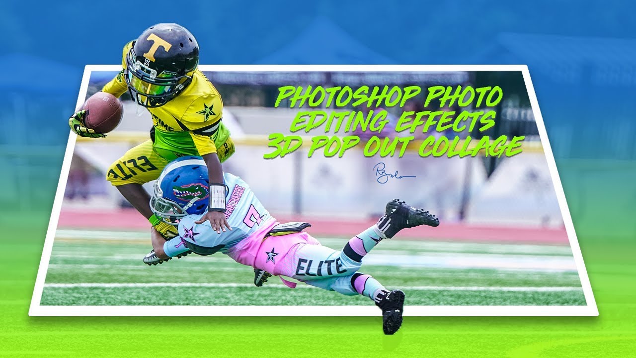 Sports Photography: 3d Pop Out Collage (Timelapse)