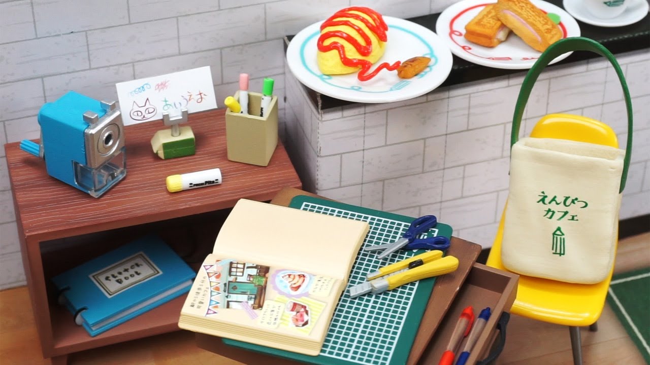 Pencil Cafe! Re-MeNT Miniature Set 리멘트 식완 펜슬 카페 미니어처 세트 リーメントぷちサンプル えんぴつカフェ