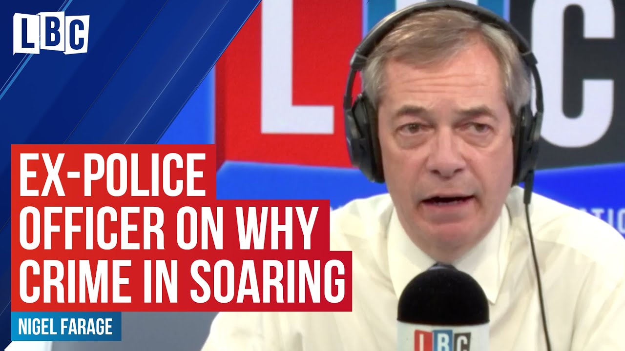 Ex-police officer tells Nigel Farage why crime rates are sky high