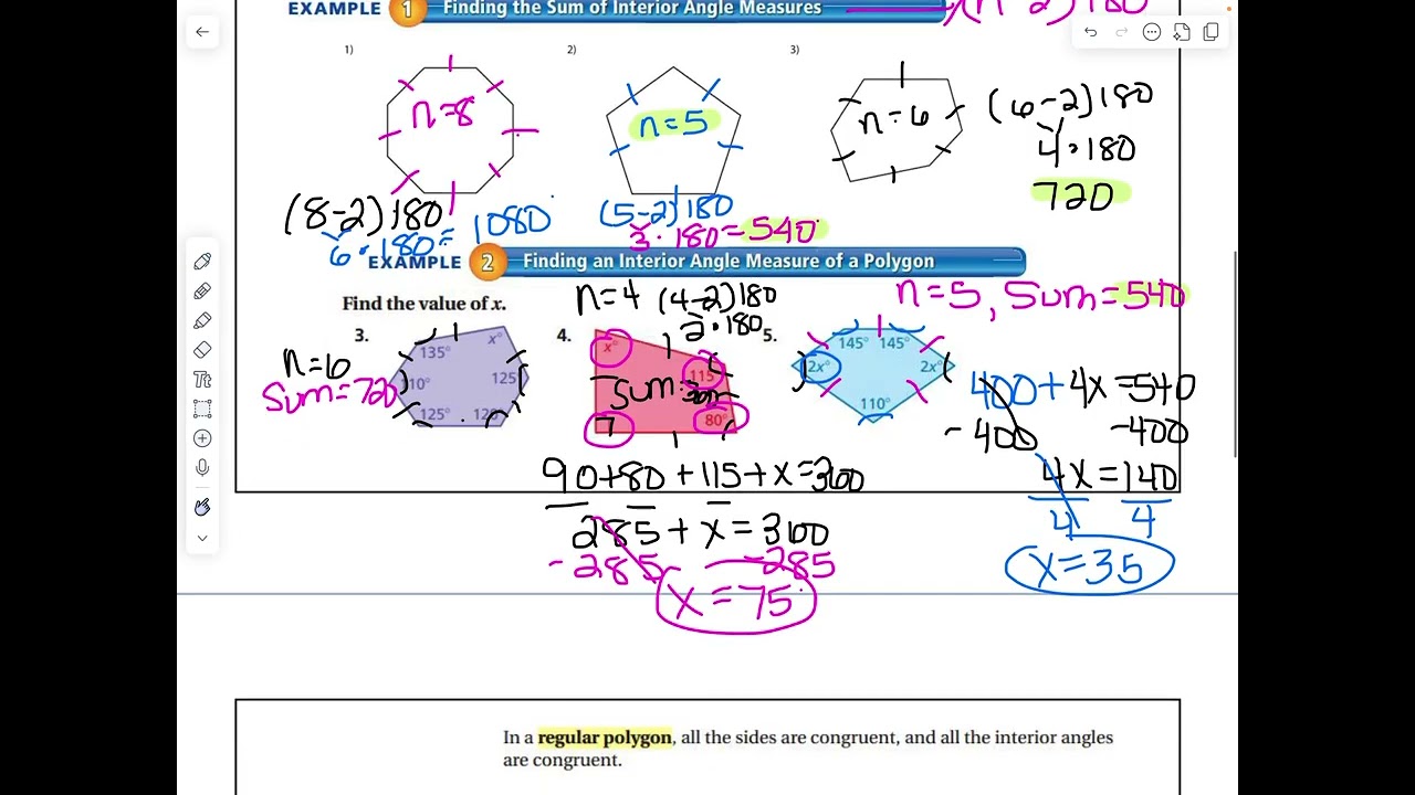 3.3 Angles of Polygons