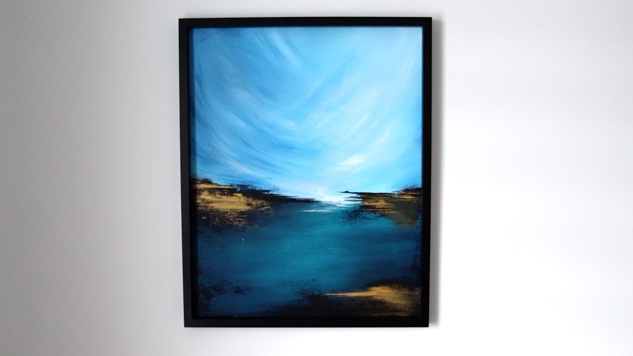 Abstract Painting for Beginners/ Step by Step Tutorial/ Palette Knife Panting/ Modern Abstarct