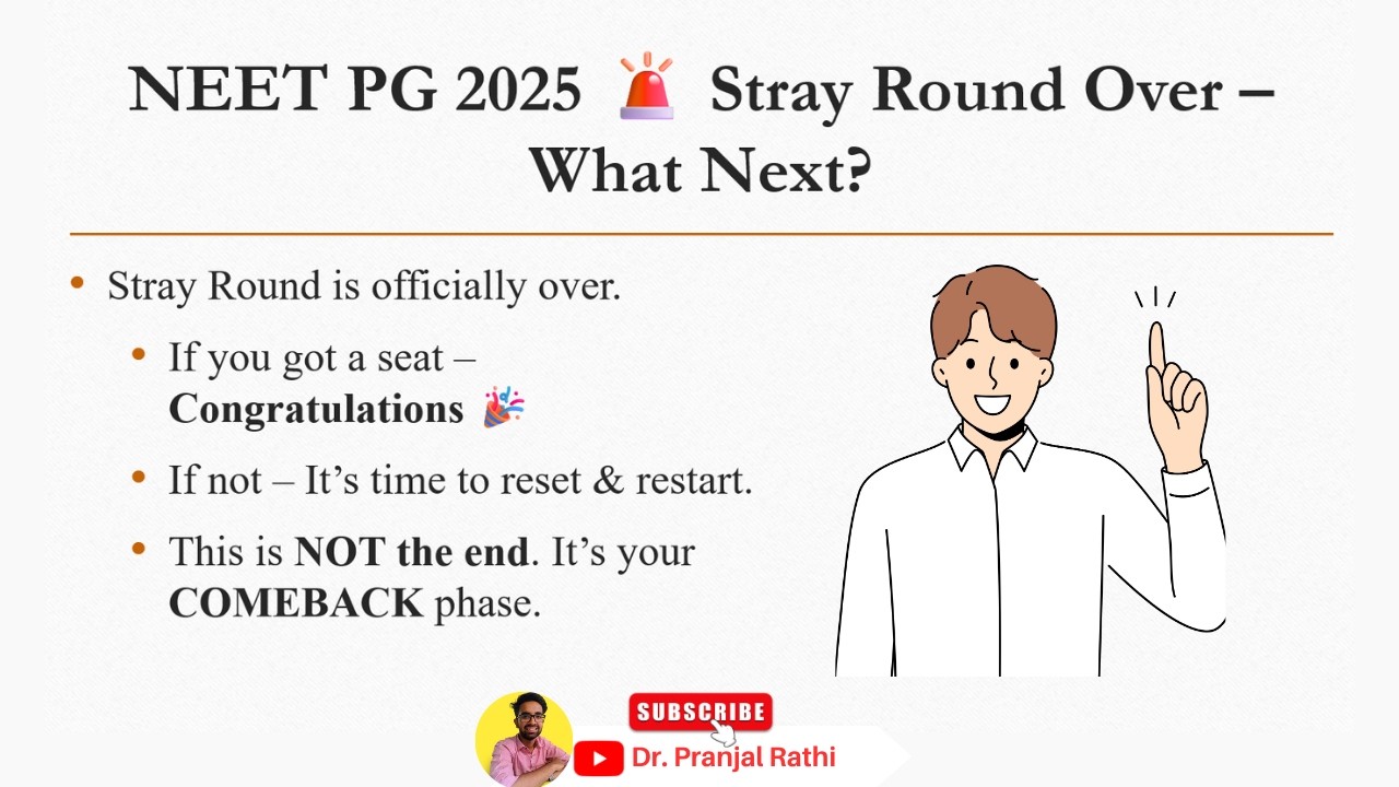 Stray Round Over – A Clear Restart Plan for NEET PG 2026 #neetpg
