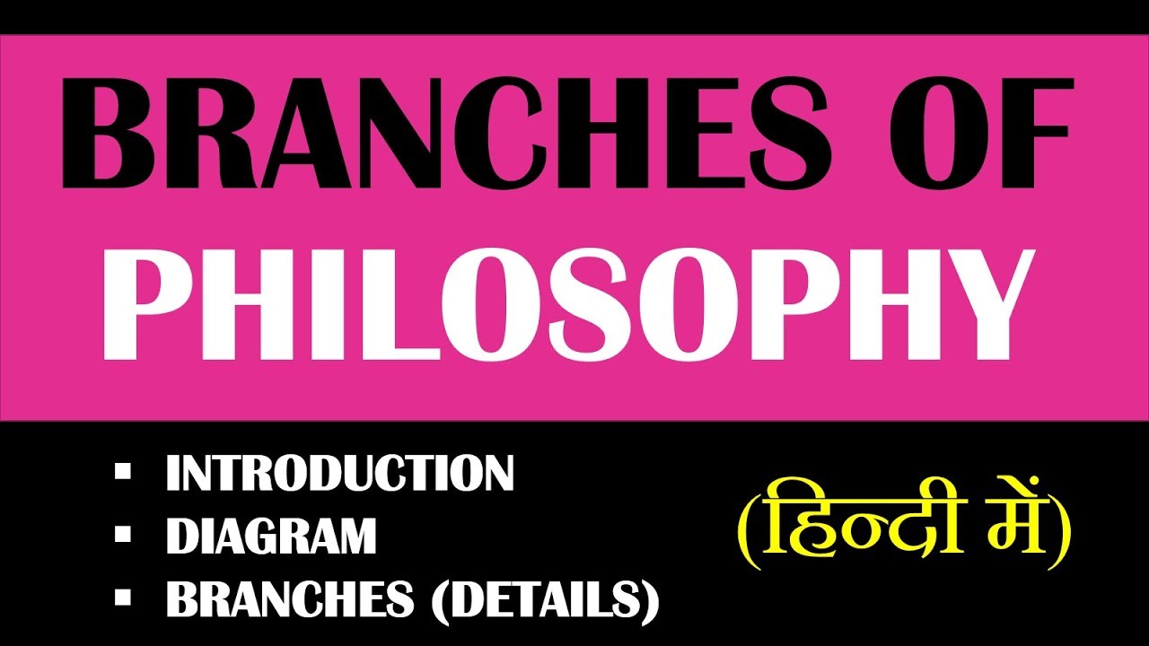 branches of philosophy