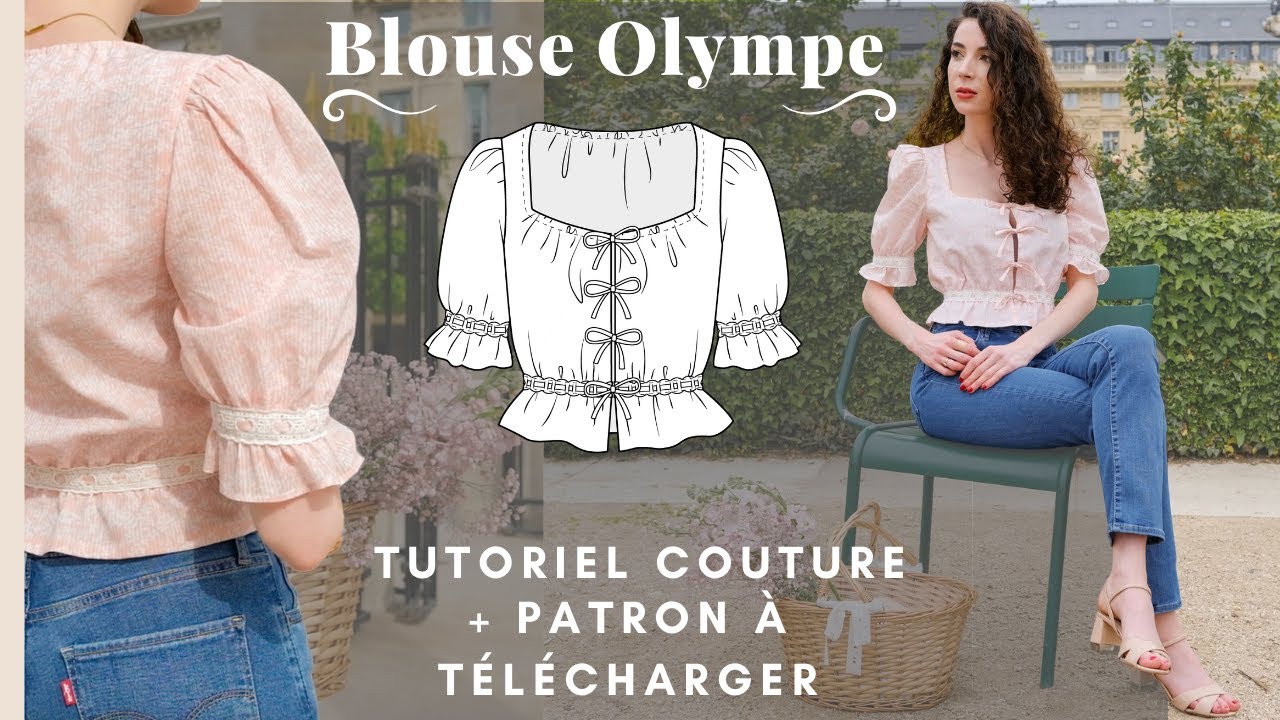 Tutoriel couture blouse romantique | Olympe | patron à télécharger