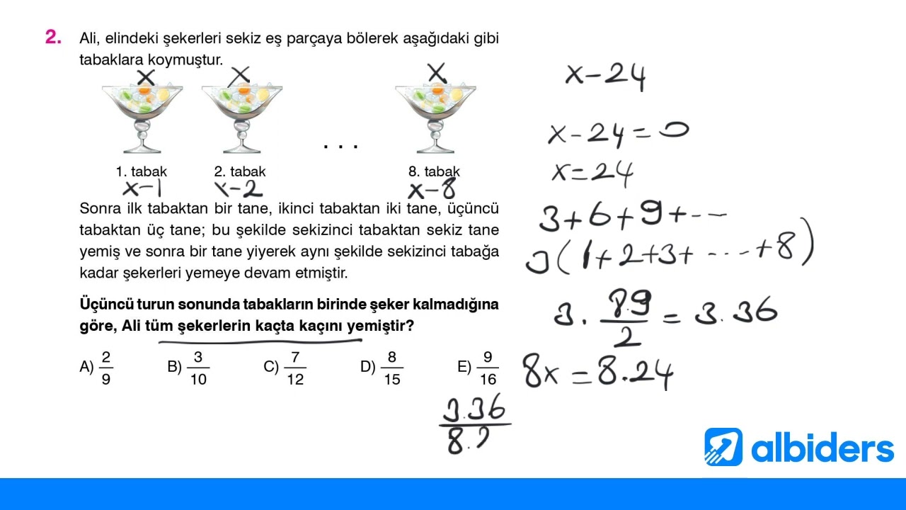 İleri test 3 rasyonel sayılar 1 6  Soruların cözümü