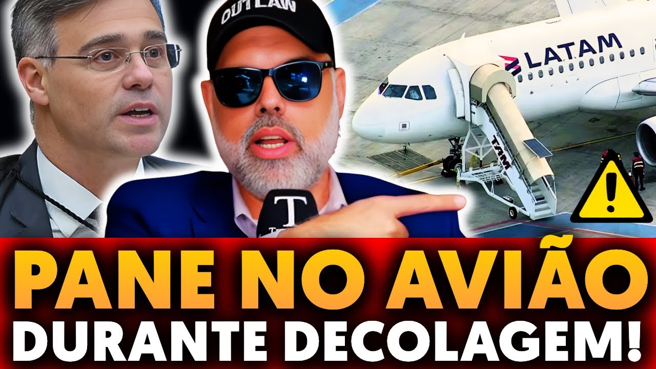 🚨 AVI&Atilde;O DA LATAM COM ANDR&Eacute; MENDON&Ccedil;A TEM DECOLAGEM ABORTADA AP&Oacute;S FALHA MEC&Acirc;NICA