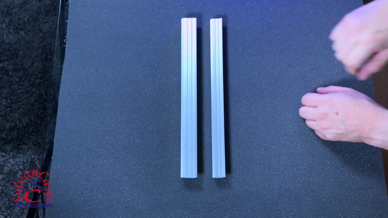 Perfil híbrido de aluminio para fabricar estuches cases o racks
