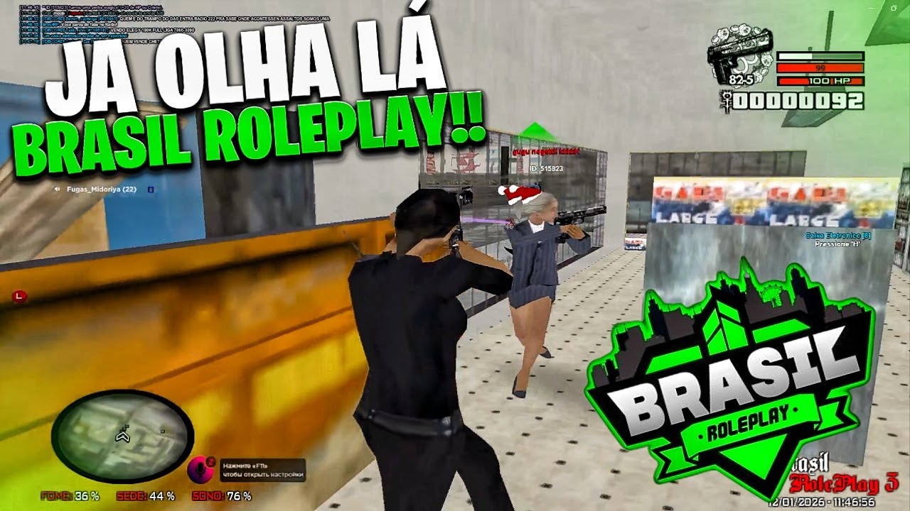 🚨 MATEI GERAL NO CAIXA 8 NO SAAV + RUSH ( BRASIL ROLEPLAY )