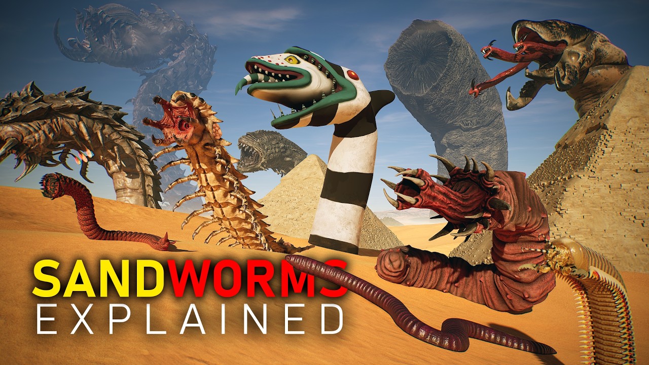ULTIMATE SAND WORMS Size Comparison | Sand Mason to Jormungandr (POV)