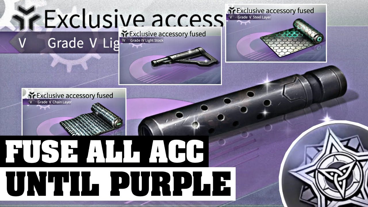 Purple Muzzle V | Fuse All ACC Until Purple Set! | LifeAfter