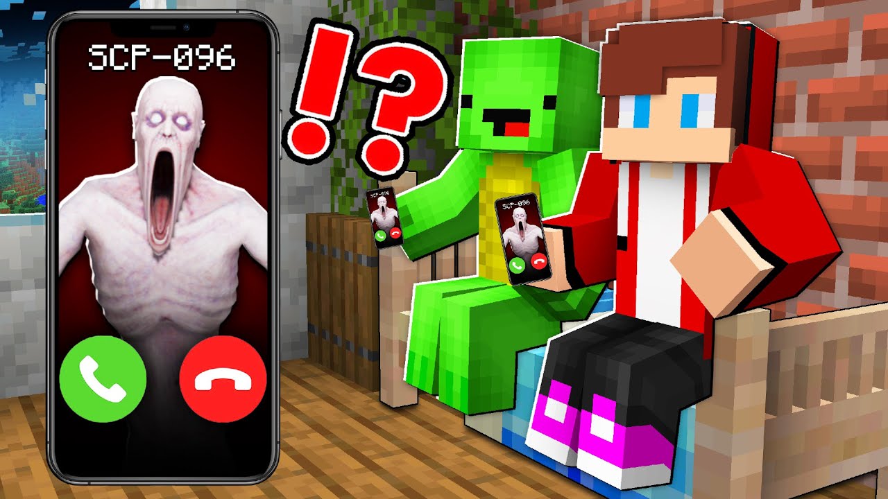 How Mikey and JJ Call SCP 096 at 3 AM in Minecraft ? - Maizen