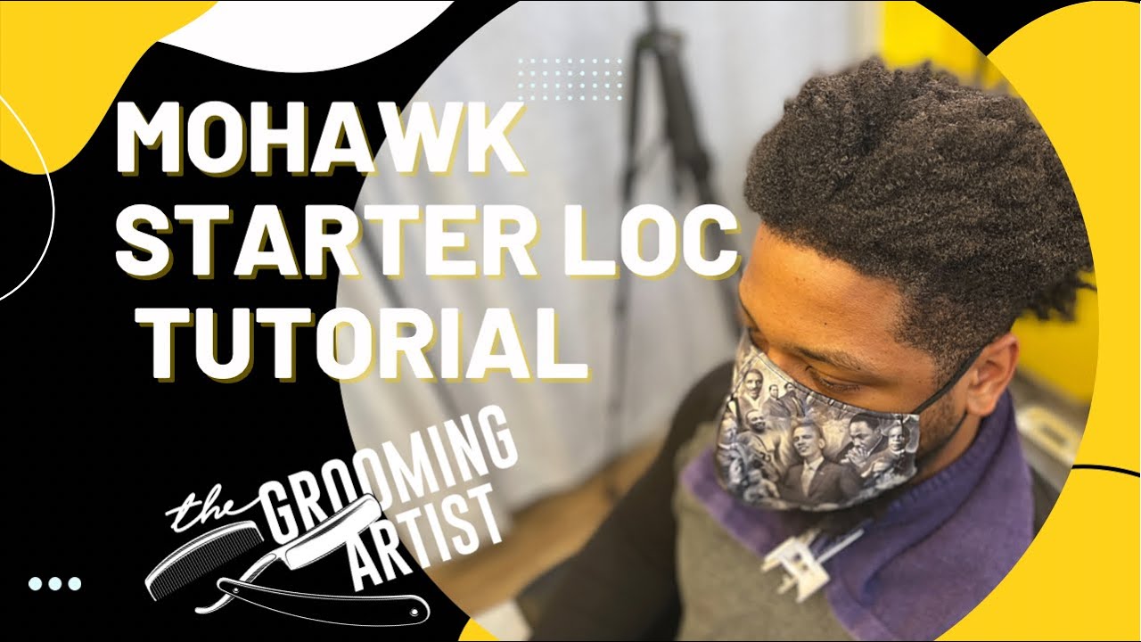 Starter Locs Mohawk w/ Style Tutorial ! #dreads #locs Follow Me On IG @Thegroomingartist_