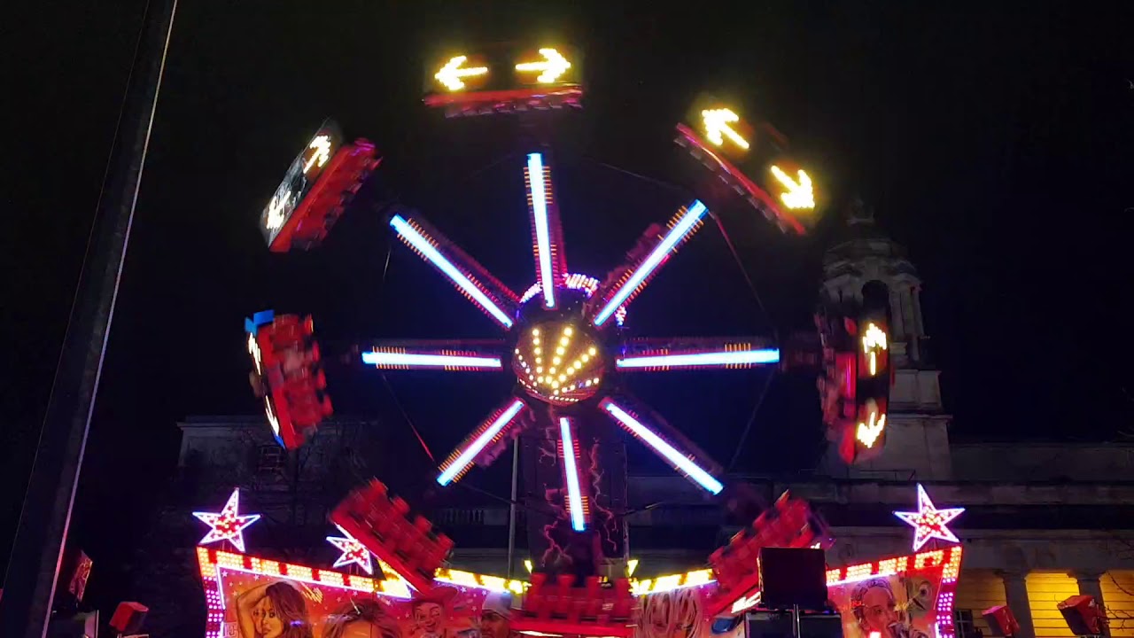 Leigh danter superstar fair ride @ cardiff calennig funfair 2019