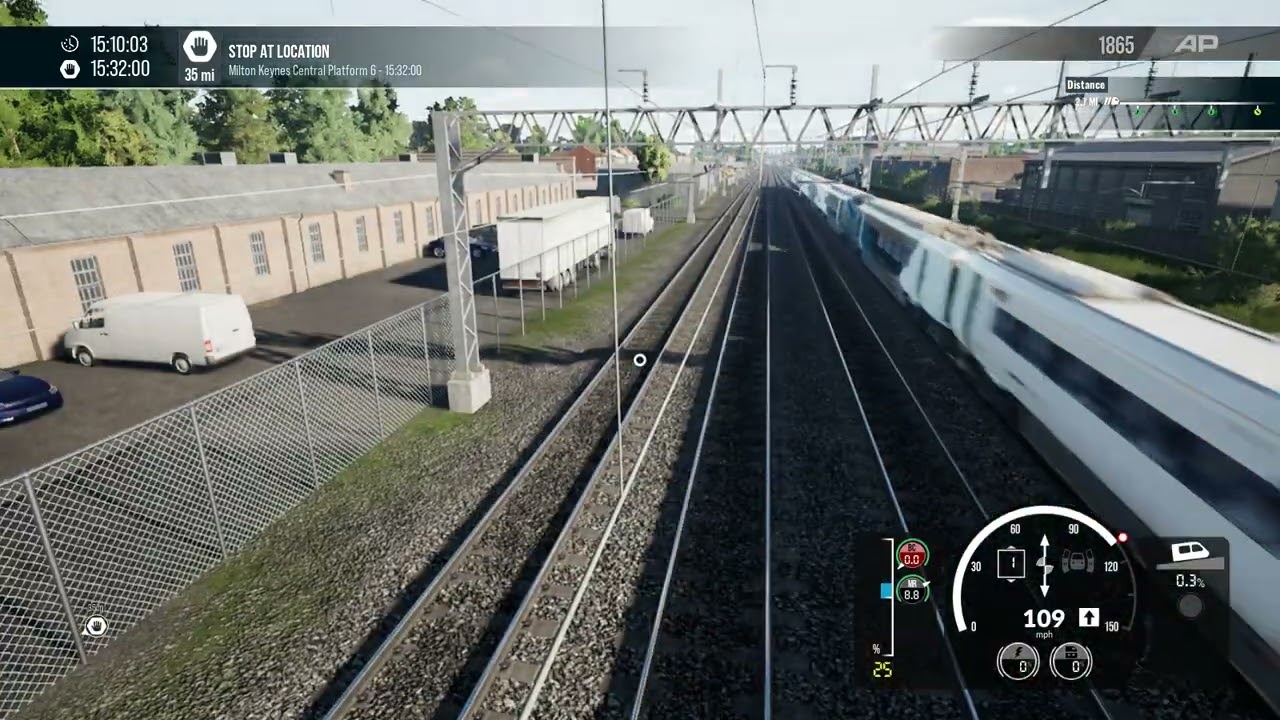 tsw6 class 805 route learning from london euston to milton keynes