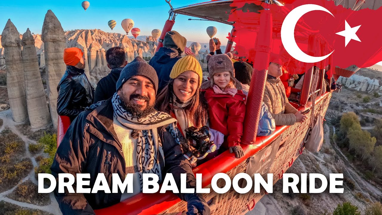 ලක්ශ 1.5ක බැලූන් ගමන Hot Air Balloon Ride Experience in Cappadocia