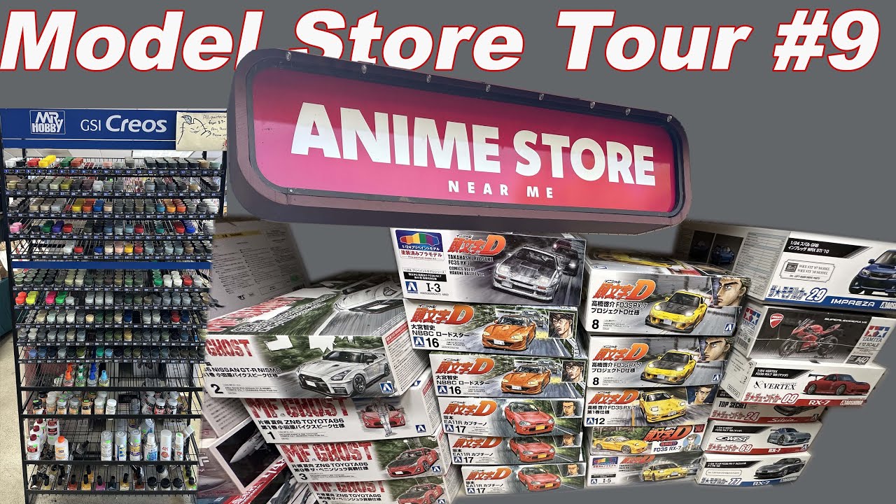 Экскурсия по магазину моделей аниме-товаров рядом со мной