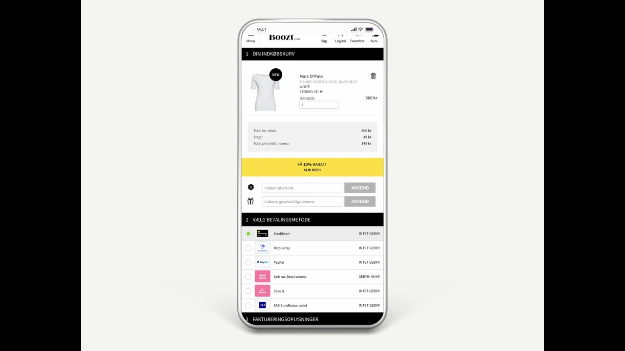 Betal online med MobilePay