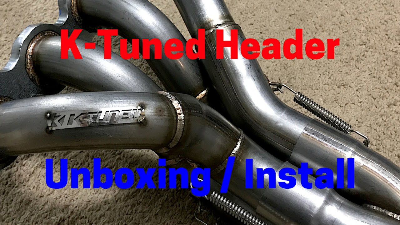 RSX K-Tuned Header Unboxing / Install