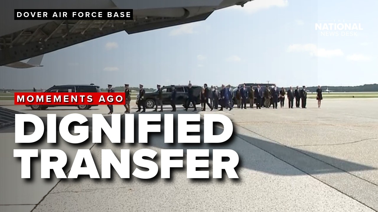 MOMENTS AGO: Trump attended dignified transfer of killed U.S. service members