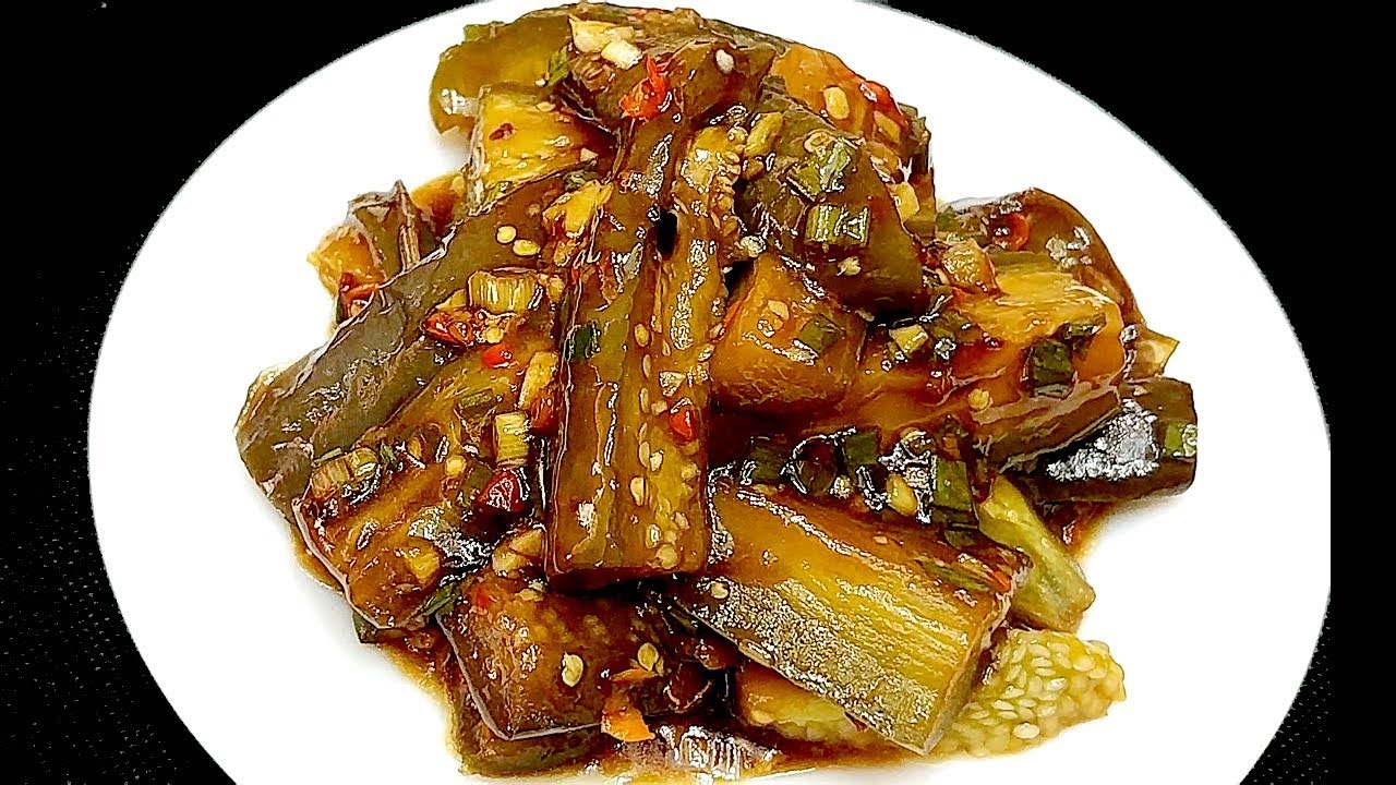 চাইনিজ বেগুন ভাঁজি । দারুন মজার চাইনিজ রান্না রশুনের সসে বেগুন ভাঁজি ।
