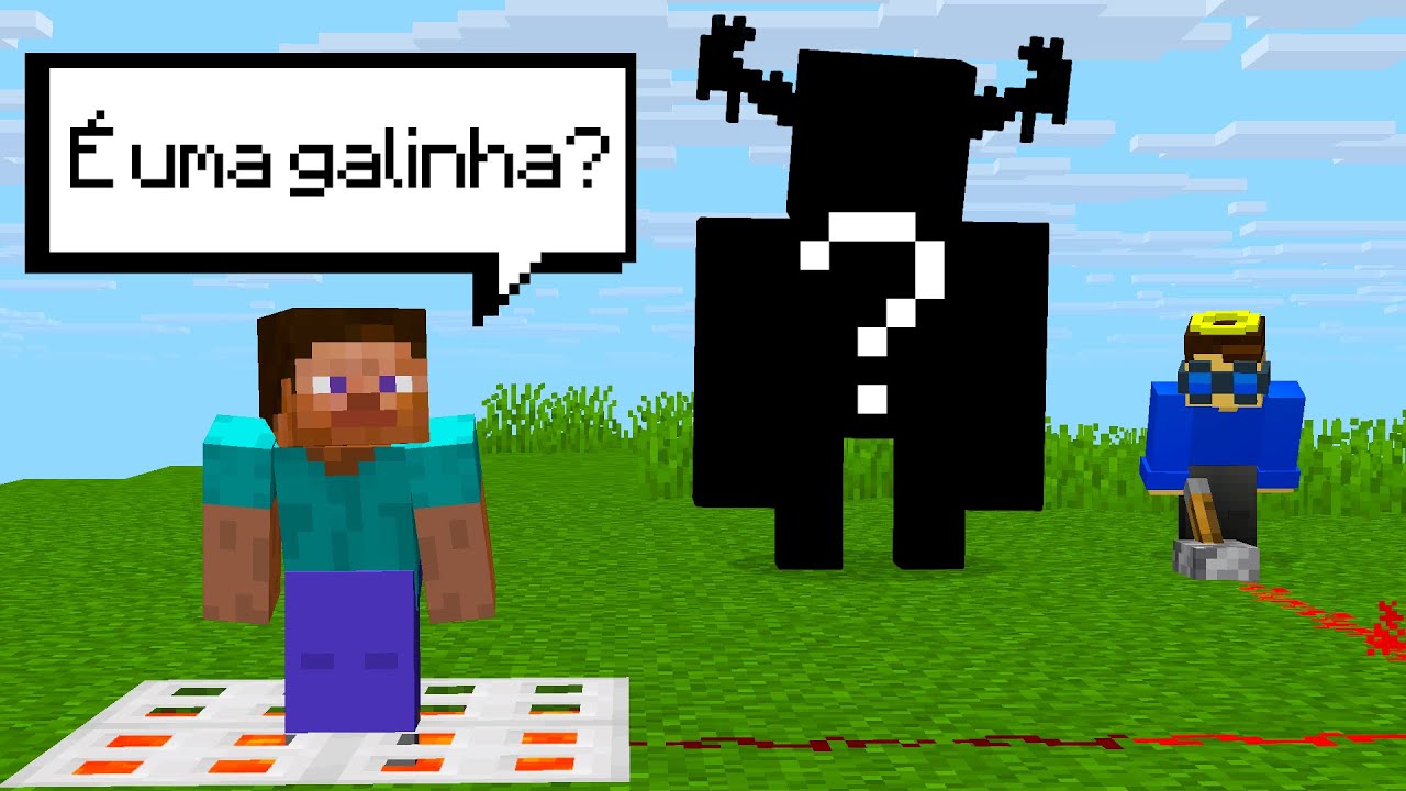 criei um ACERTE O MOB IMPOSSIVEL no Minecraft...