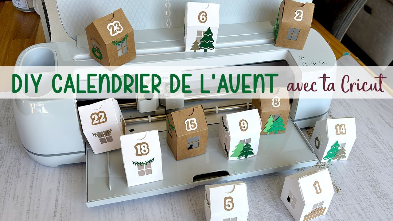 DIY CRICUT • Calendrier de l'avent maisons | Pnixie
