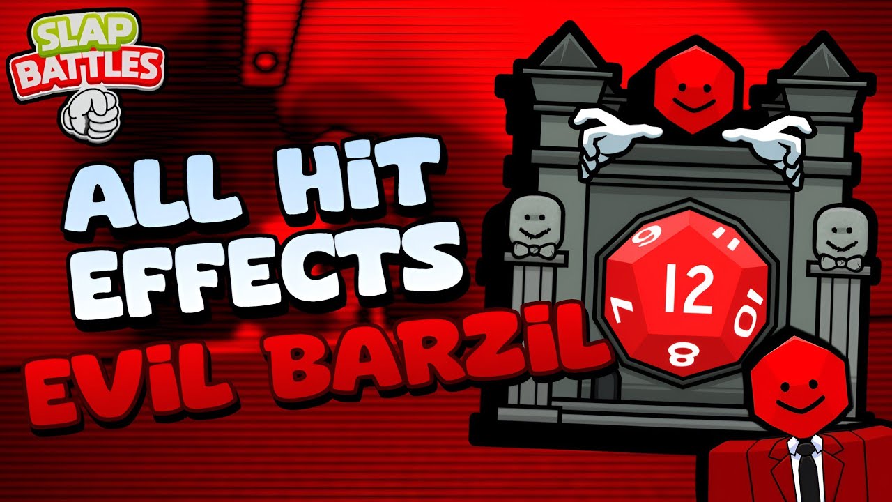 EVIL BARZIL CRATE ALL HIT EFFECTS SHOWCASE! Slap Battles Roblox